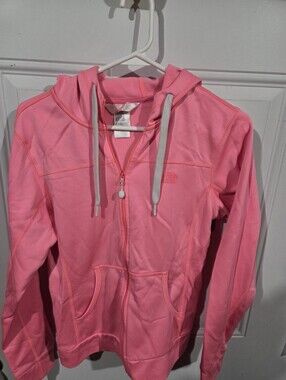 The North Face Pink Zip-Up Hoodie with Hood